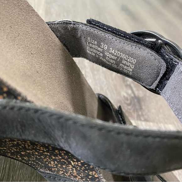 Dansko Susie Grey Wedge Nubuck Leather Slide Sandals Size 39 - Picture 3 of 8